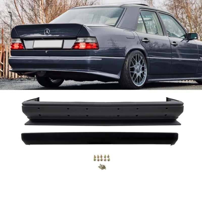ABS Sport Rear Bumper Kit complete fits on Mercedes E-Class W124 Saloon also AMG Line Sonderaktion