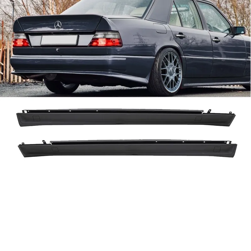 ABS Sport Set Side Skirts primed fits on Mercedes E-Class W124 also AMG Sport Solange Der Vorrat Reicht