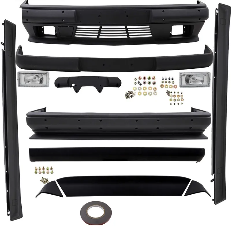 Jetzt Bestellen Full bumper Bodykit Sport + fog lights fits on Mercedes W124 + accessories for AMG Line