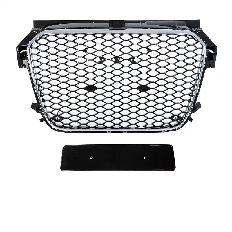 Solange Der Vorrat Reicht Front Grille Radiator Honeycomb chrome black gloss fits on Audi A1 8X up 2010-2015