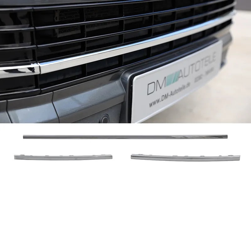 3pcs. Frontgrill Grille Chrome lower Set bumper fits on all VW T6 up 2015-2019 also Sportline Preis Gesenkt