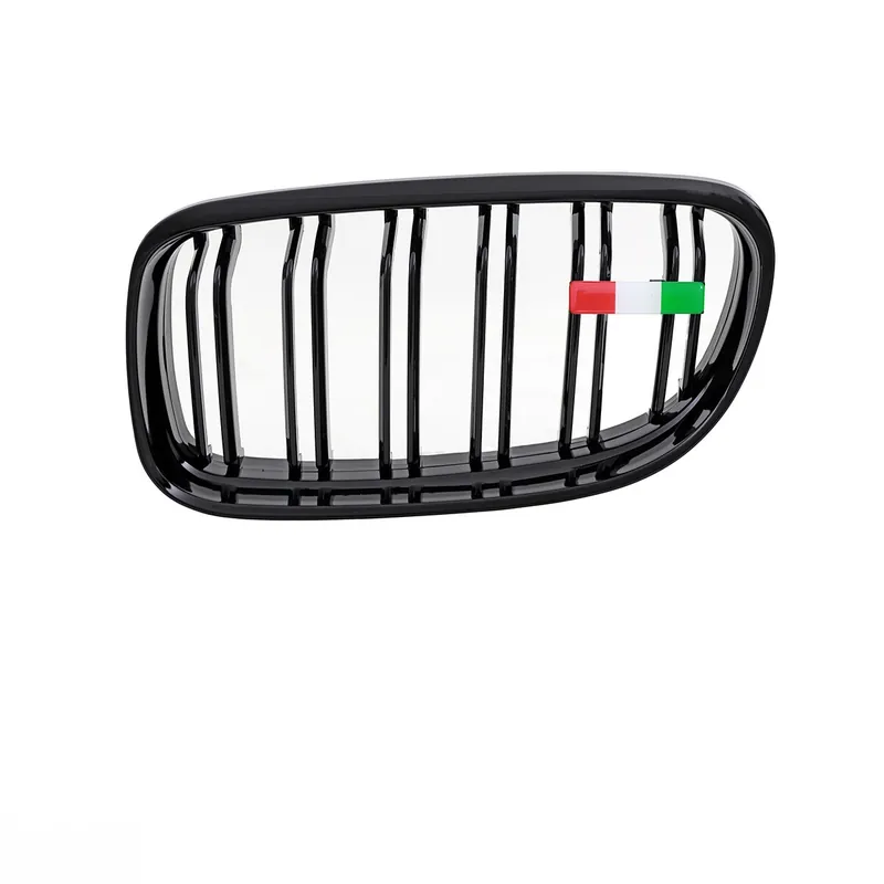 Direkt Vom Hersteller Wunsch Länderflaggen + Emblem Halter für BMW 3er E90 E91 Doppelsteg Kühlergrill Schwarz Italien