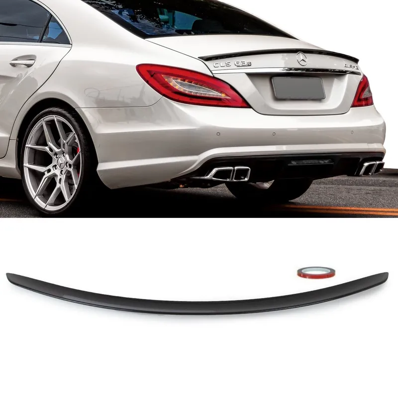 Sport Heckspoiler / Hecklippe Kofferraum für Mercedes CLS W218 auch für AMG-Paket in Schwarz Matt Meistverkauft