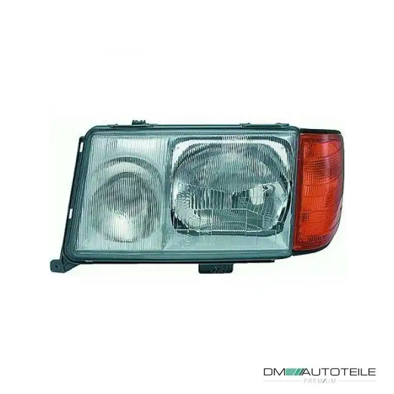 Preiswert Bosch Scheinwerfer H4 rechts passt für Mercedes Blinker gelb W124/S124 ab 89-93