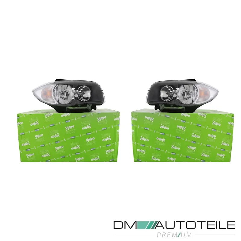 Markenware Valeo Halogen Scheinwerfer H7 SET passt für BMW 1 (E87/E81/E82/E88) ab 07-11