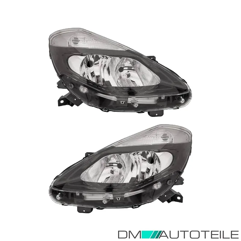 Scheinwerfer SET schwarz H7/H7 passt für Renault Clio III +Grandtour bj 09-14 Jetzt Kaufen