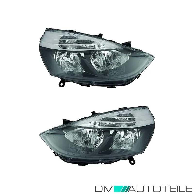 Sofort Bestellen Scheinwerfer SET chrom H7/H1 +Motor passt für Renault Clio IV+Grandtour 12-16