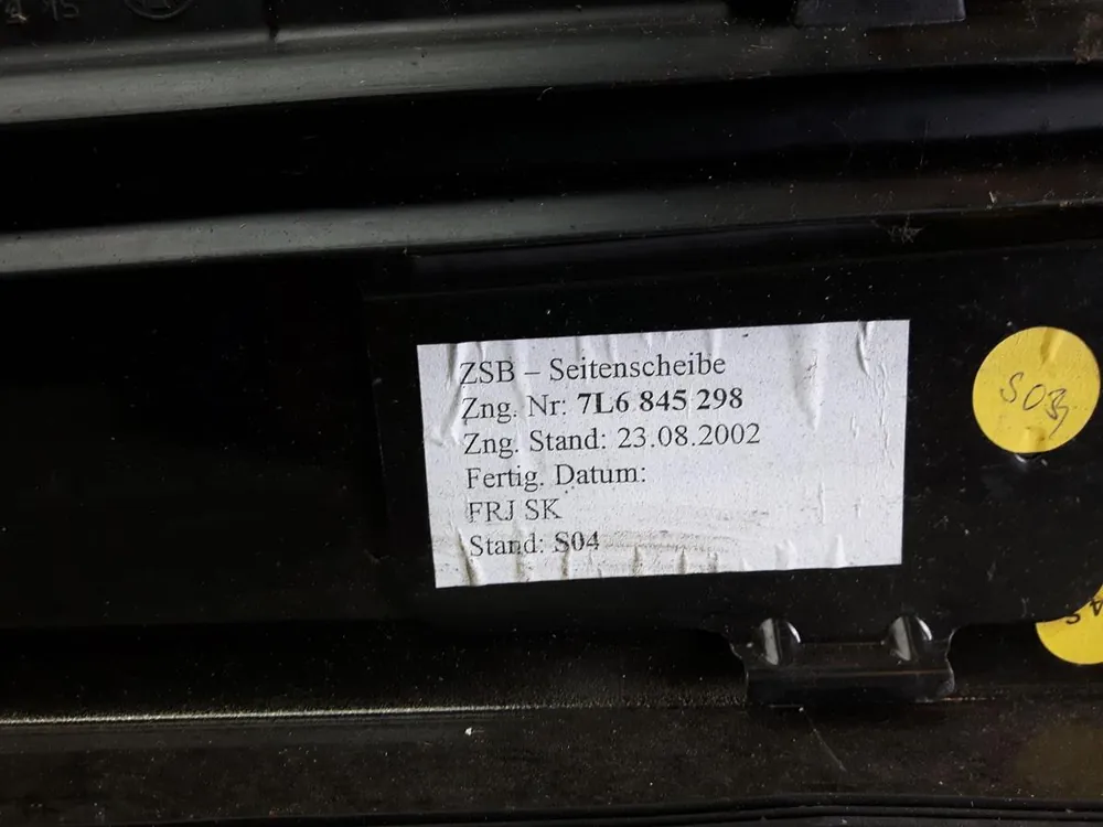 Top-Seller Türscheiben, Seitenscheiben gebraucht VW TOUAREG (7L) Baujahr 2002
